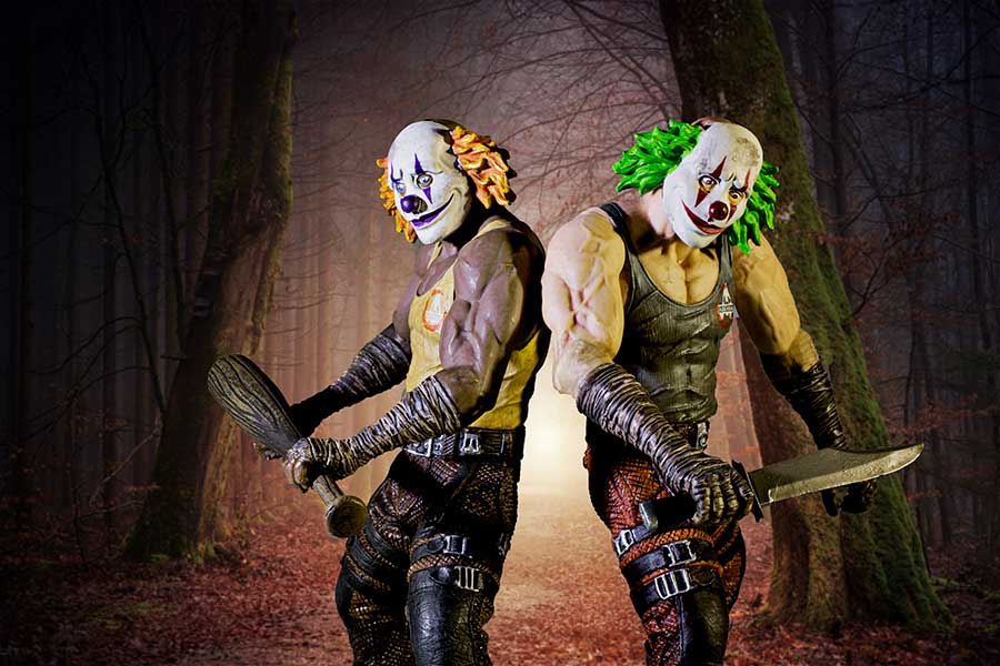 Clown brothers armed