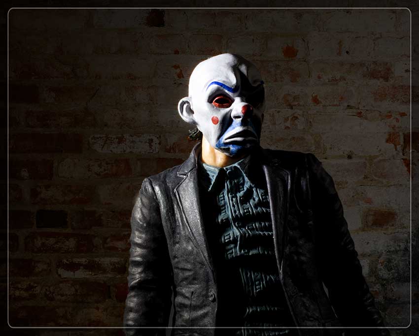 Joker with Sad Clown Mask