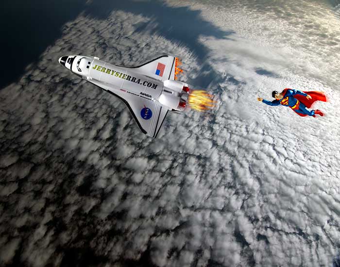 Superman and the Space Shuttle