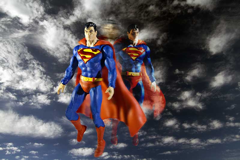 Superman in the sky