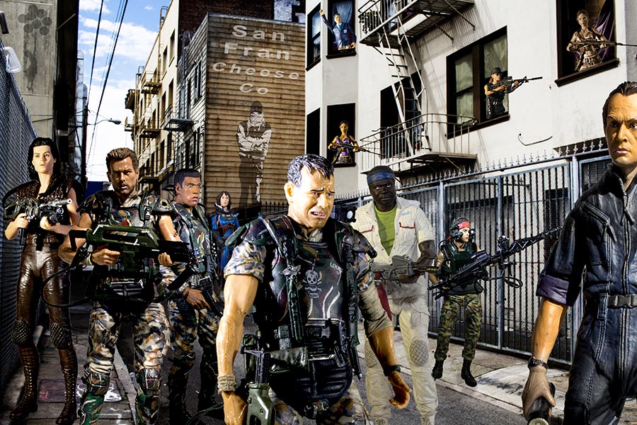 Marines protect alley