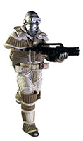 Weyland-Yutani Commando points rifle