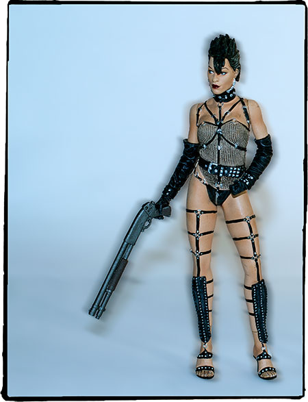 Gail from Sin City with gun