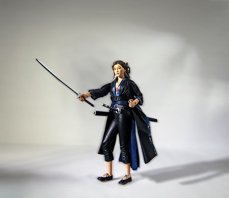 Miho with Hatori Hanzo sword