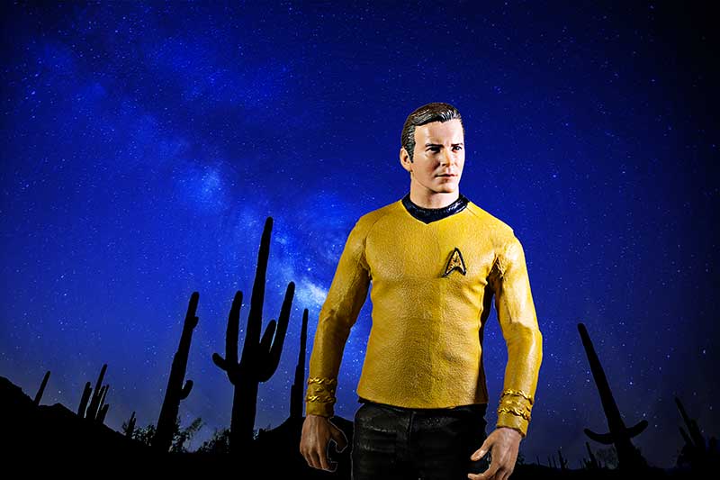 Captain Kirk lost on Earth of the past
