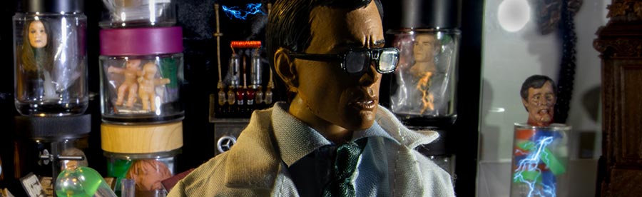 Dr. Herbert West Frankenstein at the lab