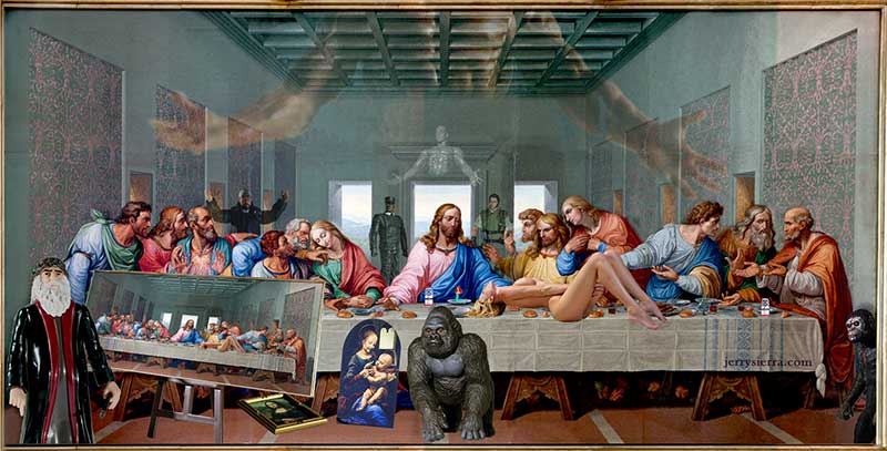 Leonardo's Last Supper enhanced
