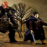 Orc chases Frodo